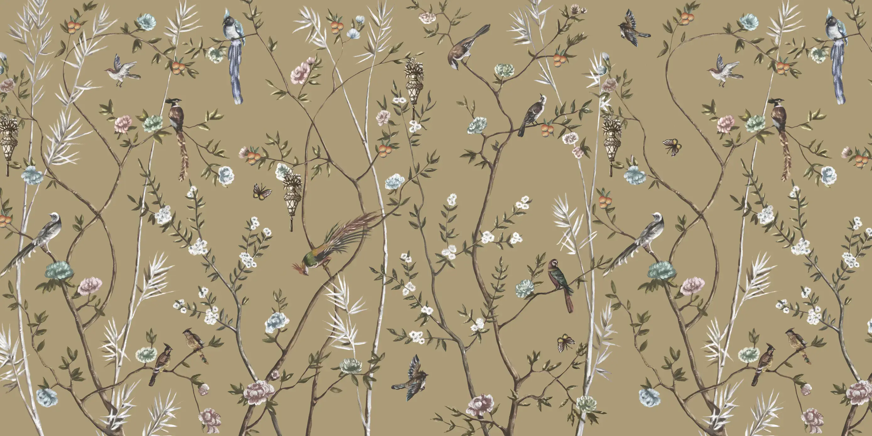 Mural Birds of Paradise