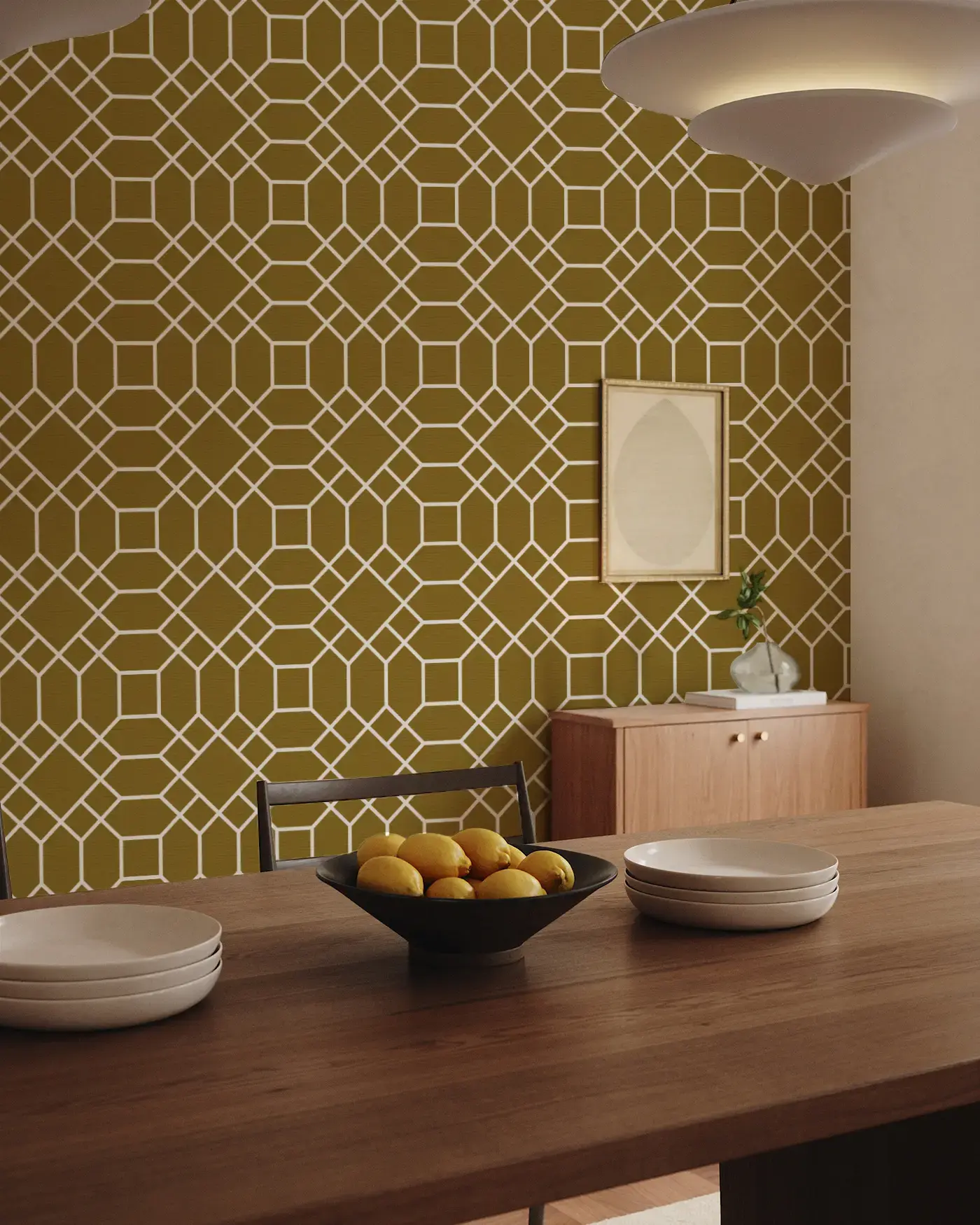 Montaje Geometric Golden Mist