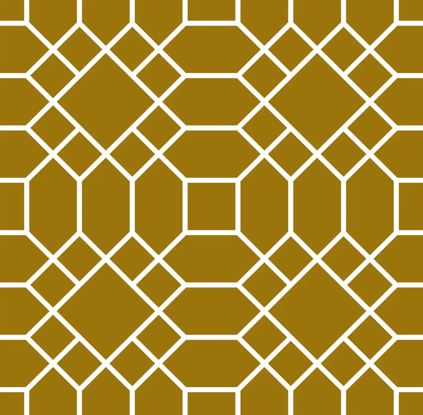 Mural Geometric Golden Mist