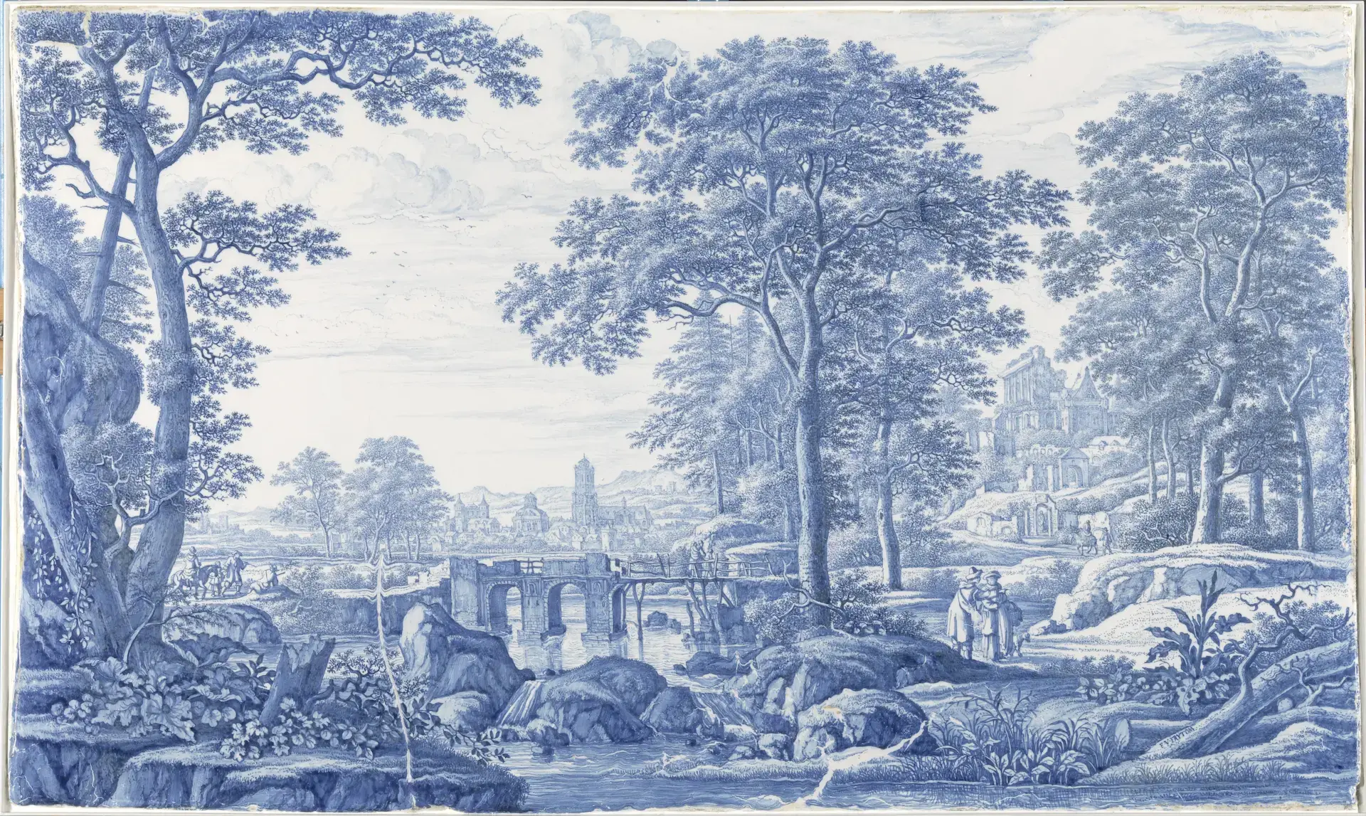 Mural Italian Landscape