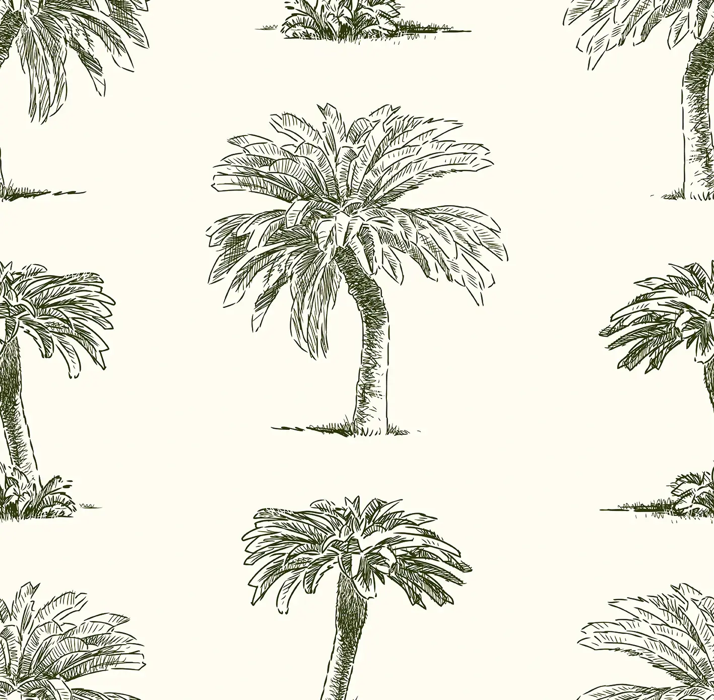 Mural Palms Tree