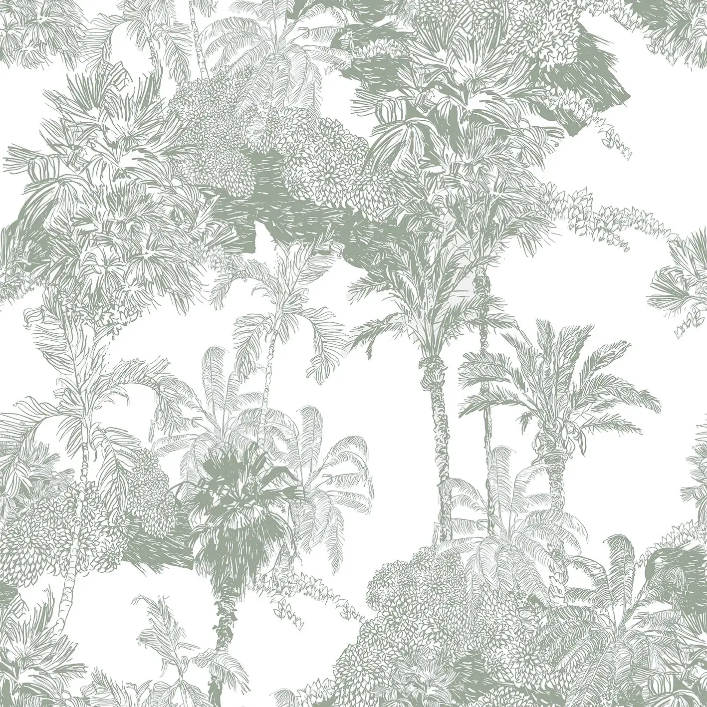 Mural Toile Tropical