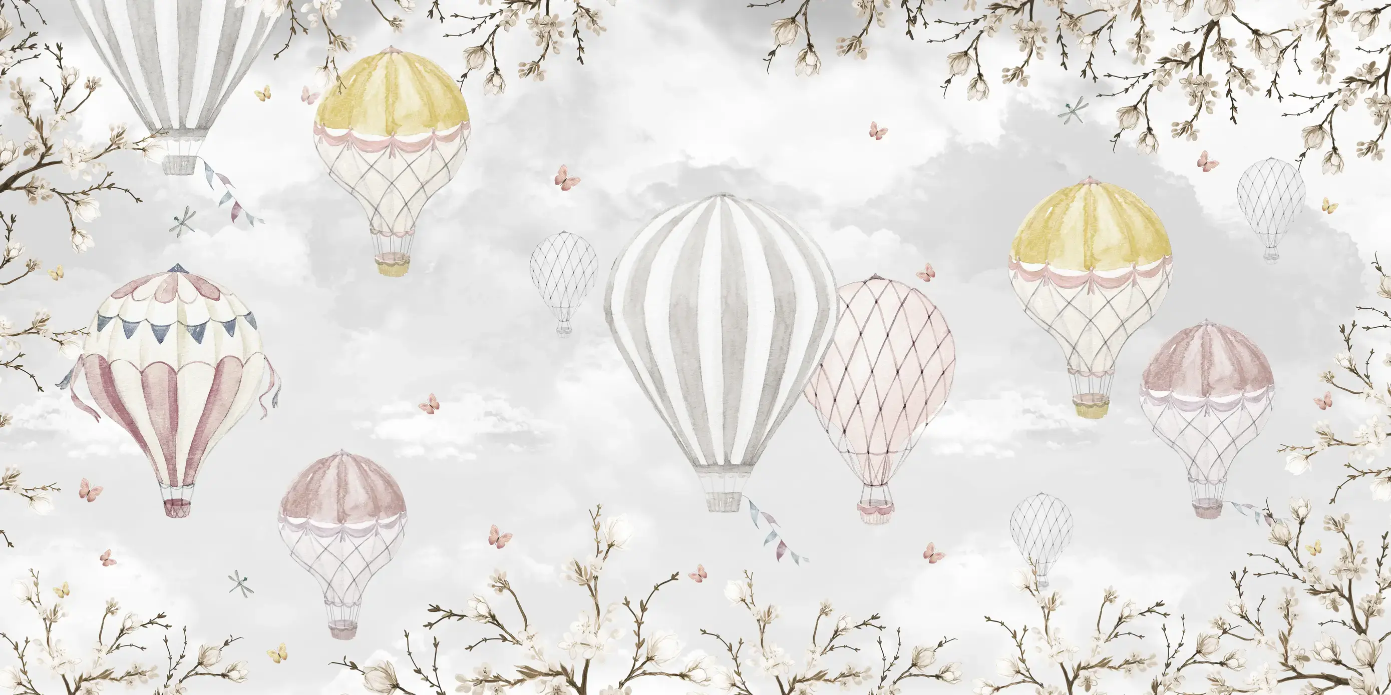 Mural Vuelo de Mariposas