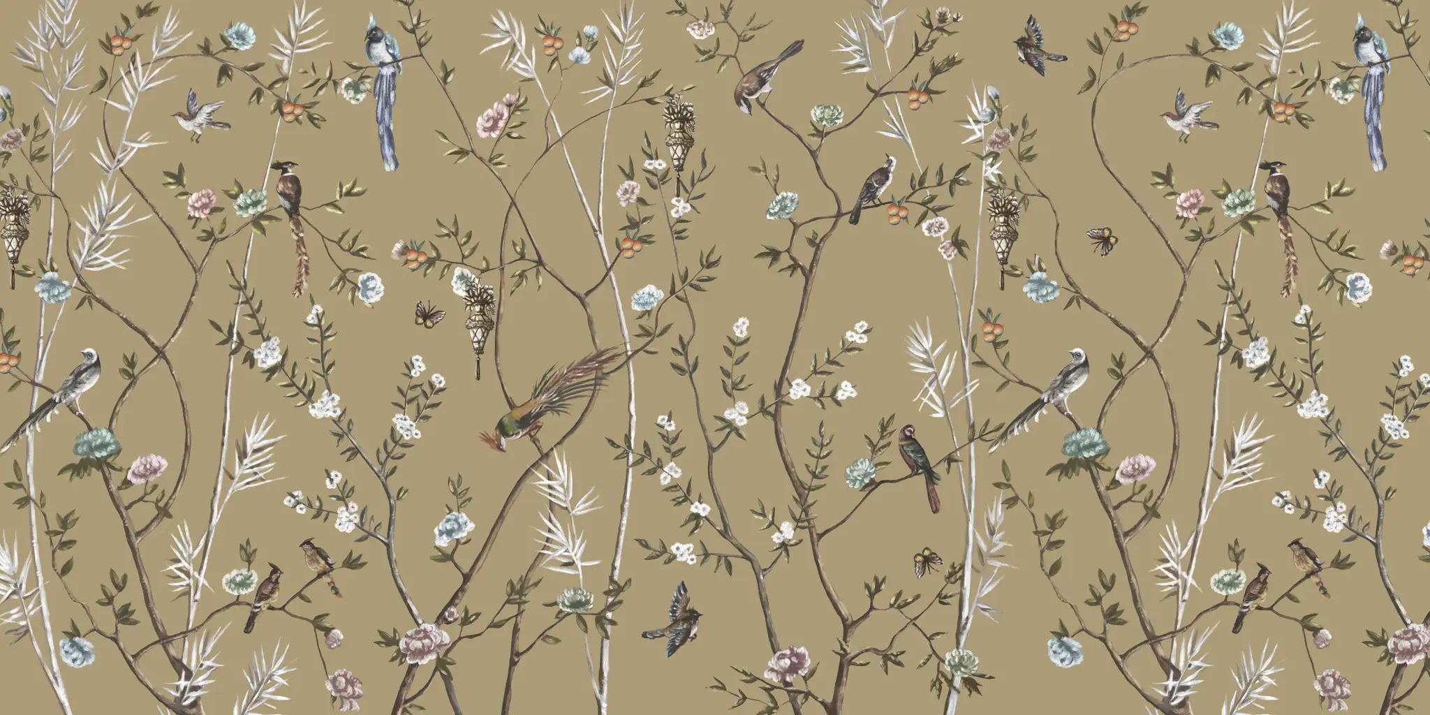 Mural Birds of Paradise